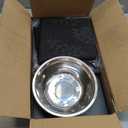 ADENGL Metal Raised Dog Bowl, 10" Height Tall Elevate Dog Feeder Stand with 2 Stainless Steel 42oz Bowls & 16x24 Non-Slip Mat Stronger Dogs Food & Water Bowl Stand (Grey)