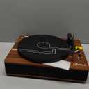 LP&NO.1 Record Player Turntable with Built-in Speakers and USB Play&Recording Belt-Driven Vintage Phonograph Record Player 3 Speed for Entertainment and Home DecorationMahogany Wood