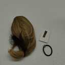 Ponytail Extension, 10" Short Claw Clip in Ponytail Hair Extensions Messy Bun Hair Piece Natural Soft Synthetic Straight Pony Tail Hair Pieces for Women - Dark Golden Blonde with Highlights