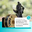Polymaker ASA Filament 1.75mm Black, 1kg ASA 3D Printing Filament, Heat & Weather Resistant - ASA 3D Printer Filament Perfect for Printing Outdoor Functional Parts