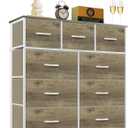 9-Drawer Dresser for Bedroom, Anti-Tip Tall Storage Organizer