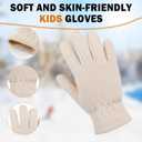 2 x ONESING 3 Pairs Kids Fleece Winter Gloves - Toddler Warm Gloves for Boys & Girls - Full Fingers, Cold Weather