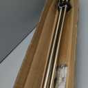 Double Curtain Rods with Aluminum End Cap and Full Enclosure Brackets, 1- Inch Front and 5/8 Inch Back Window Rod, Dual Drapery Rods Adjustable from 36 to 72 Inches (3-6 Feet), Antique Bronze