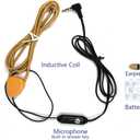 Mini Hidden Spy Earphone | in-Ear Wireless Earpiece with Microphone | Covert Communication Receiver | Compatible with iPhone & Android | MP3 & FM Radio | Beige
