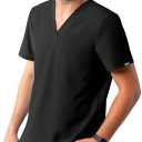 Adar Addition Scrubs for Men - Classic V-Neck Scrub Top Size Small
