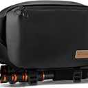 K&F Concept 2 in 1 Sling Bag Everyday Shoulder Bag & Multifunction Photography Crossbody Camera DSLR Backpack Portable Bag (09 Black Medium)