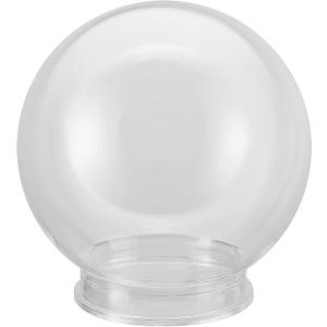 Aspen Creative 28001-60-41, 6" Clear Acrylic Replacement Lamp Post Globe with 3-3/4" Neck