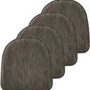 baibu Super Soft Polyester Pillow Cushion, 2 Pack (14x14x1.5in, Brown)