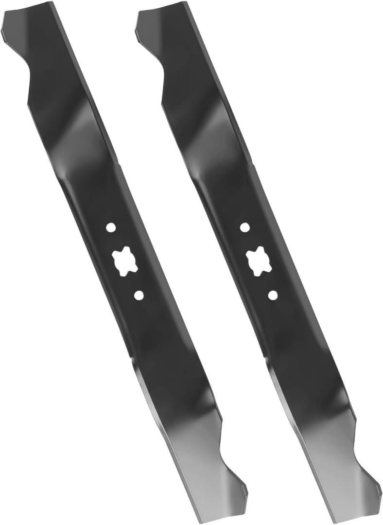 742-0739 19" Mulching Mower Blade, Compatible with MTD Cub Cad et T ro yBilt Walk Behind 19 Inch Deck Mower CC550SP ES CC500 CC189, Replace 942-0739, 2 Pack
