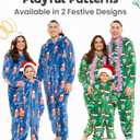 Family Christmas Onesies Adult & Kids - Christmas Onesies Women Pajamas - Christmas Kid & Adult Onesie Pajamas for Women/ Men/ Kids, Fleece Onesies for Women, Teens/ Adult PJs - Green Santa (Adult XL)