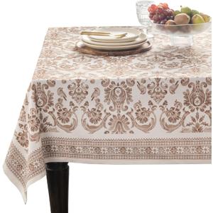 Maison d' Hermine Table Cloth Square Table 100% Cotton 54 x 54 Inches Fall Tablecloth Reusable Everyday Use for Thanksgiving Christmas Decorations Dining Farmhouse Party (Allure)