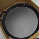 BUCABUCA Pre-Seasoned Cast iron Skillet,Frying Pan,Chef's Pan,Large Skillet,Cast Iron Camping Pan (17 inch)