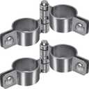 1-7/8'' Chain Link Fence Gate Post Hinge Kit, Thick SUS304 Chain Link Fence Parts Includes Female Gate Hinge (2pcs) and Male Gate Hinges (2pcs), Heavy Duty Gate Hinges up to 500LB (2 Pairs)