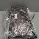 LEEVAN Cushioned Kitchen Mats for Floor 2 Piece, Anti Fatigue Mats for Kitchen Floor Non-Slip, Black Memory Foam Kitchen Mat Set, Waterproof Ergonomic Standing Mat for Bar, Office,Desk, Laundry (17.3"x29"+17.3"x47"-0.47inch)