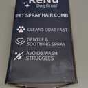 3-in-1 Self-Cleaning Steamy Pet Brush for Dogs & Cats, Fresh Fur Shower Brush That Removes Loose Hair, Reduces Shedding, Grooming Tool for Long & Short Hair, Wet or Dry Use (White)