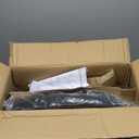 BestOffice | Ergonomic Office Chair | Mid-Back Swivel Desk Chair | Breathable Backrest & Lumbar Support | Adjustable Height | Sponge Seat | Rolling Wheels | Black | for Adults & Women