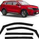 Voron Glass in-Channel Extra Durable Rain Guards for Kia Sorento 2021-2025, Window Deflectors, Vent Window Visors, 4 Pieces - 220216