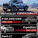 PROEZE 3" Front Leveling Lift Kits for 2004-2026 F150, 3 inch Forged Front Strut Spacers Leveling Kits Compatible with 2004-2026 F150 2WD 4WD