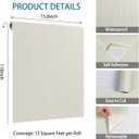 VaryStyle Cream White Wood Contact Paper Peel and Stick Countertop Waterproof Textured Wood Wallpaper for Kitchen Removable Vinyl Wrap Wood Grain Contact Paper for Cabinets Wall Covering 15.7"x118"