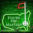 Golf Neon Sign for Wall Decor Dimmable Golf Neon Light for Man Cave Gifts for Golfers Enthusiasts LED USB Powered Sign for Sports Club Office Training Room Gym Bar Wall Art Size 11.8 * 11.8(WZA094)