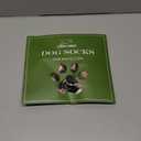 EXPAWLORER Dog Socks to Prevent Licking Paws, 4 Pcs Double Sided Anti Slip Dog Socks with Grippers for Hardwood Floors, Dog Shoes Booties for Large Senior Dogs, British Style, Brown L