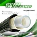 Garden Hose 50ft - Lightweight Water Hose, with 10-Pattern Nozzle, Triple-Layer Construction, All-Weather Hose,Flexible and Anti-Kink, Durable for Watering, Outdoor Use