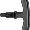 Lasnten 2 Pack Remover for Drain Covers Drain T Puller Shower Drain Removal Tool Drain Gunk Remover Tool Pipe Puller Black Drain Key for Easy Shower Drain Cleaning Bathroom Sink