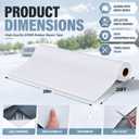 Pushglossy 1 Roll EPDM Rubber Roofing Membrane 50 Mil, 39" x 20 Ft, White