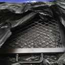 only fire Foldable X-Marks Fire Pit Cooking Grate, Portable Rectangle Campfire Grill Grate with Handles, Heavy Duty Steel Campfire BBQ Grill for Outdoor, 32 inch
