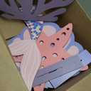 4 Pcs Large Under The Sea Mermaid Party Decorations Summer Ocean Theme Birthday Party Decor Mermaid Coral Shell Wooden Stand Decor for Vbs Classroom Centerpieces Photo Booths Props
