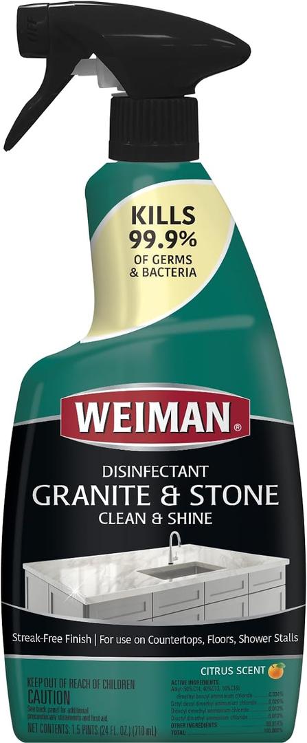 Weiman Disinfectant Granite Daily Clean & Shine, 24 Fl Oz (Pack of 1) Weiman Disinfectant Granite Daily Clean & Shine, 24 Fl Oz (Pack of 1)