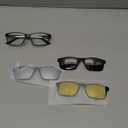 Bifocal reading glasses Sunglasses polarized frame+3 clip on lenses…