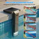 Solar Pool Lights Only for Inground Pools with Remote, 56 LEDs Brighter 3-Sided 180 Underwater Glow, 10 Colors 4 Modes, 3 Brightness Levels, IP68 Waterproof2 Pack