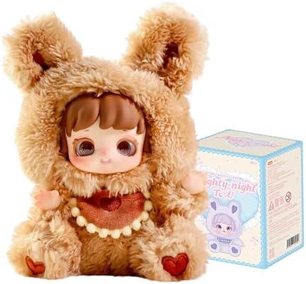 CALEMBOU Plush Blind Box, Cute Miana Nighty-Night to U Series Stuffed Blind Box Doll, Kawaii Mystery Vinyl Plush Toys Collectible for Birthday Gift (Miana Nighty-Night to u)