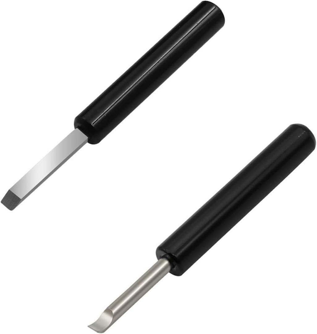 Booge 2 Pcs Watch Back Cover Remover Tool Opener Pry Bar Battery Replacement Repair Kit