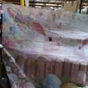 Happy Easter Backdrop Pink Floral Bunny Spring Grass Photography Background Decorations Easter Day Bunny Party, 7x16ft