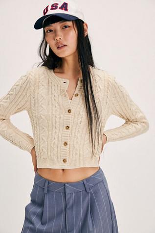 Cropped Cardigan Button Down Spring Lightweight Sweaters 2026, L