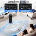 Personal Tower Cooling Fans that Blow Cold Air, Standing Small Desk Fan with 3 Speeds & Timer, 60 & 110 Oscillating Table Fan, Quiet and Safe Electric Floor Fan for Bedroom, Bedside, Home, Office