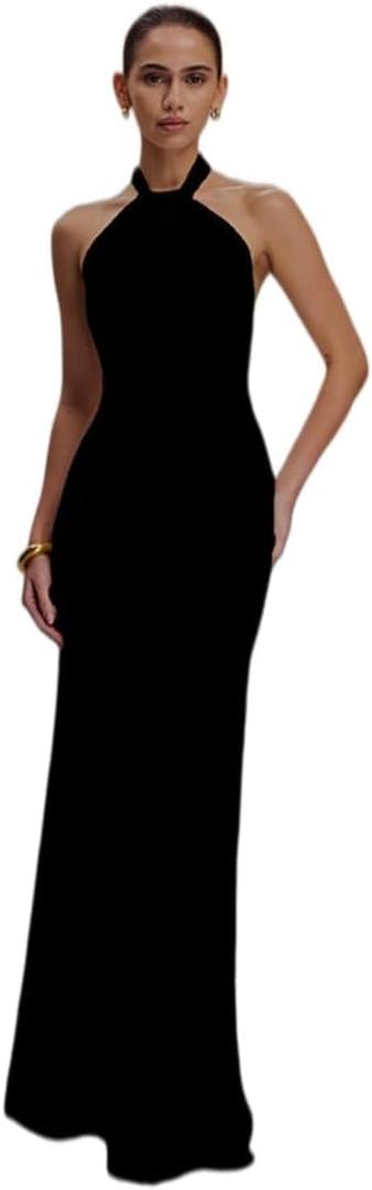 Elegant Backless Strapless Fitted Evening Gown | Sexy Form-Fitting Evening Gown | Party and Banquet Dresses | Size L
