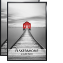ELSKER&HOME 24x36 Poster Frame 2 Pack, Black Picture Frame for Horizontal or Vertical Wall Mounting, Sturdy and Scratch-proof