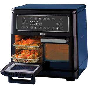 Oster 11-Quart Dual Air Fryer Oven with 2 Cooking Zones, Large Capacity Air Fryer with 6 Cooking Functions & 2 Baskets