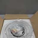 O'NEELDY Modern LED Chandeliers White Pendant Light Fixture 3 Ring Flush Mount Chandeliers with Adjustable Hanging Cord for Bedroom,Kitchen, Island Cafe