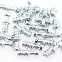 20PCS Threaded Cam Lock Shelf Support Pin Bracket Stud Pin Shelf Support Holder Cam Lock Cupboard Shelf Support Holder White Invisible Divider Peg for Cupboard and Wardrobe and Furniture