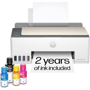 HP Smart Tank 5000 Wireless All-in-One Ink Tank Printer, Scanner, Copier with 2 years of ink included, Best-for-home, Refillable, AI-enabled (5D1B6A)