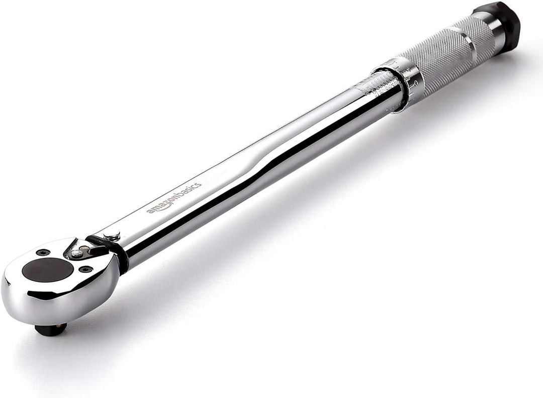 Basics 3/8inch Drive Click Torque Wrench Ratchet, 1580 ft.lb, 20.4108.5 Nm