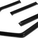 Auto Dynasty 4Pcs Tape-On Window Vent Visor Deflector Rain Guard Compatible with 1984-2001 Jeep Cherokee, Acrylic