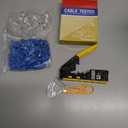 Solsop Pass Through RJ45 Crimp Tool Kit All-in-One Ethernet Crimper Cat7 Cat6 Cat5 Crimping Tool with Network Cable Tester, 50-Pack Cat6 RJ45 Pass Through Connector, 50-Pack Connector Boots