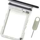 Replacement Sim Card Tray Holder for Samsung Galaxy Z Flip 7 SM-F766U F766U1 F766 (Jet Black/Black)