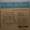 Baby Walker with Wheels: Adjustable Height & Foldable Design, Mute Wheels & Anti-Rollover Feature, Includes Footrest, Perfect for Boys & Girls 6-18 Months 