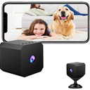 Mini Security Camera 1080P – Small Wireless Indoor Camera for Home, Baby Monitor with Phone App, Night Vision, Motion Detection Alerts, Bluetooth & WiFi for Pet, Travel, Rental Security – Easy Setup